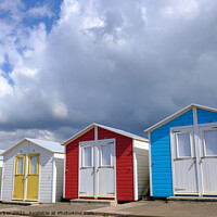 Buy canvas prints of Beach huts near Bude by Peter Barber