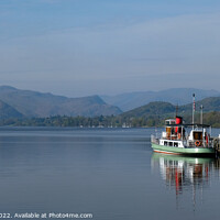 Buy canvas prints of Ullswater Ferry Lake District by Peter Barber