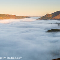 Buy canvas prints of Derwent Water Inversion by Peter Barber