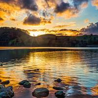 Buy canvas prints of Ullswater sunset by Dick Lloyd
