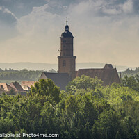 Buy canvas prints of The tower  of Volkach by Ingo Menhard