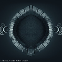 Buy canvas prints of Stargate abstract concept design artwork by Ingo Menhard