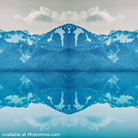 Buy canvas prints of Surreal blue and mirrored landscape by Ingo Menhard