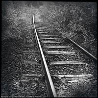 Buy canvas prints of Abandoned rails leading to nowhere by Ingo Menhard