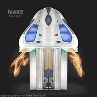 Buy canvas prints of MARS Habitat I Concept photo illustration by Ingo Menhard