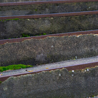 Buy canvas prints of Closeup shot of stairs by Ingo Menhard