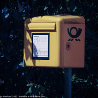 Buy canvas prints of Yellow German mailbox by Ingo Menhard