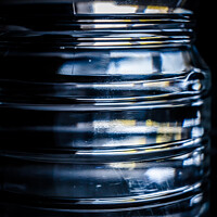 Buy canvas prints of Vertical shot of plastic water bottle by Ingo Menhard
