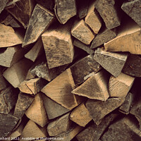 Buy canvas prints of Closeup shot of pieces of wood stacked on each other by Ingo Menhard