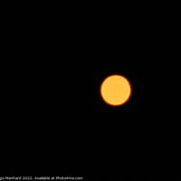 Buy canvas prints of The Venus planet viewed with super zoom in the dark night sky by Ingo Menhard