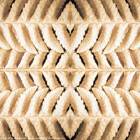 Buy canvas prints of Symmetric Gold Leafs by Ingo Menhard