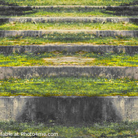 Buy canvas prints of Abstract stone stairs scenery in nature by Ingo Menhard