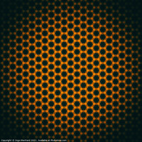 Buy canvas prints of Abstract honeycombs seamless background pattern by Ingo Menhard