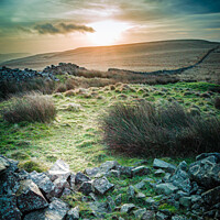 Buy canvas prints of Sunrise over Darwen Moor, Belmont. by Craig Cunliffe