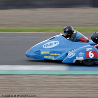 Buy canvas prints of Sidecar racing Knockhill by John Rae