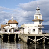 Buy canvas prints of The old pier at Dunoon by John Rae