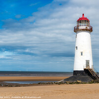 Buy canvas prints of Point of Ayr Lighthouse, Talacre by Alan Taylor