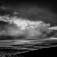 Buy canvas prints of Rain over the Isle of Rona, Scotland by Alan Taylor