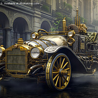 Buy canvas prints of Steampunk Town Car by Alan Taylor
