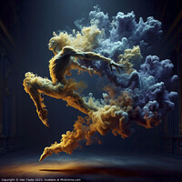 Buy canvas prints of Smoke Dancer 004 by Alan Taylor