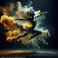 Buy canvas prints of Smoke Dancer 002 by Alan Taylor