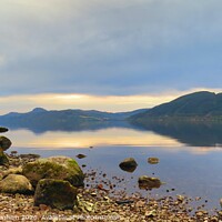 Buy canvas prints of Loch Ness at Sunset by Christopher Oxenham