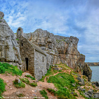 Buy canvas prints of St Govan's Chapel in Pembrokeshire by Tracey Turner