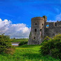Buy canvas prints of The Timeless Beauty of Carew Castle, Pembrokeshire by Tracey Turner