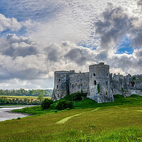 Buy canvas prints of Carew Castle in Pembrokeshire, Wales by Tracey Turner