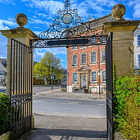 Buy canvas prints of  Memorial Gates View in Dursley, Gloucestershire by Tracey Turner
