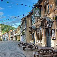 Buy canvas prints of Parsonage Street in Dursley, Gloucestershire by Tracey Turner