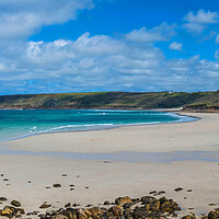 Buy canvas prints of Sennen Cove Panorama by Tracey Turner