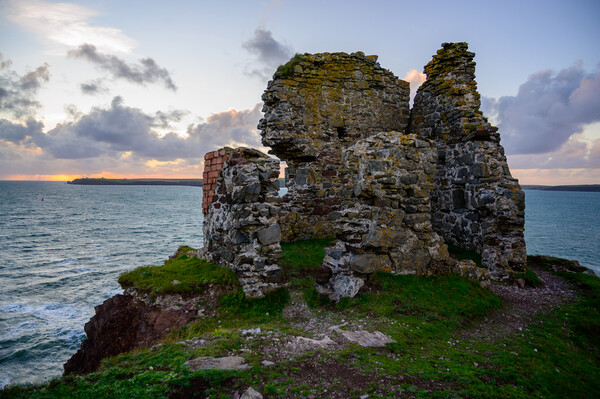 Remains of East Blockhouse, near Angle in Pembroke Picture Board by Tracey Turner
