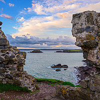 Buy canvas prints of View to Thorne Island from East Blockhouse near An by Tracey Turner