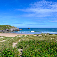 Buy canvas prints of Broadhaven South Beach in Pembrokeshire by Tracey Turner