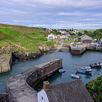 Buy canvas prints of Porthgain Harbour in Pembrokeshire by Tracey Turner