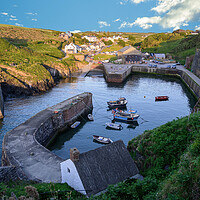 Buy canvas prints of Porthgain Harbour in Pembrokeshire by Tracey Turner