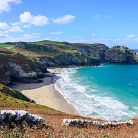 Buy canvas prints of Benoath Cove and Bossiney Haven in Cornwall by Tracey Turner