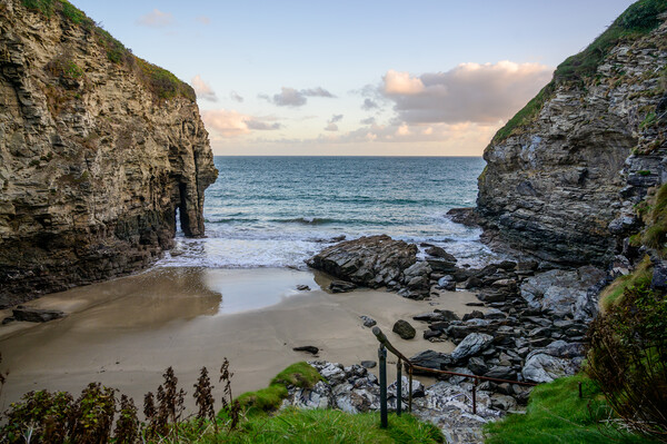 Early Morning at Bossiney Haven in Cornwall Picture Board by Tracey Turner