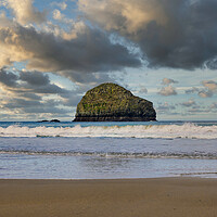 Buy canvas prints of Trebarwith Strand Beach in Cornwall by Tracey Turner