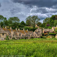 Buy canvas prints of Arlington Row in Bibury, The Cotswolds by Tracey Turner