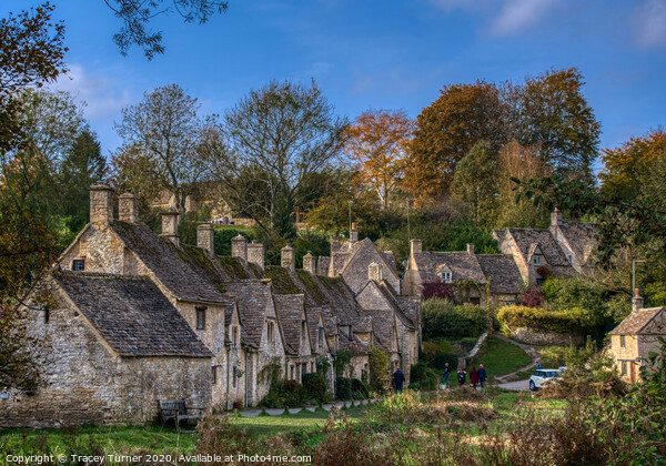 Bibury and the lovely Arlington Row Picture Board by Tracey Turner