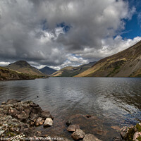 Buy canvas prints of Scaffell Pike, Great Gable at Wast Water by Tracey Turner