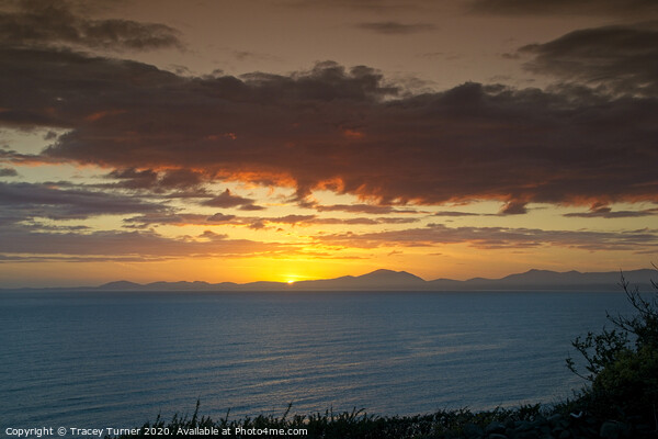 Sunset over the Llyn Peninsula, North Wales Picture Board by Tracey Turner