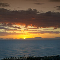 Buy canvas prints of Sunset over the Llyn Peninsula, North Wales by Tracey Turner