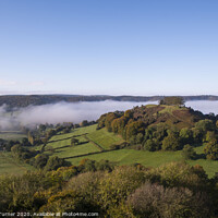 Buy canvas prints of Mist Rising over Downham Hill in Dursley by Tracey Turner