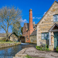 Buy canvas prints of The Old Mill at Lower Slaughter in the Cotwolds by Tracey Turner
