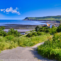 Buy canvas prints of The Winding Path To Robin Hood's Bay by Tracey Turner