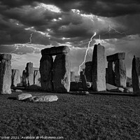 Buy canvas prints of Stonehenge Strike by Tracey Turner