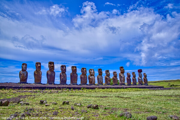 Easter Island Moai Picture Board by Tracey Turner